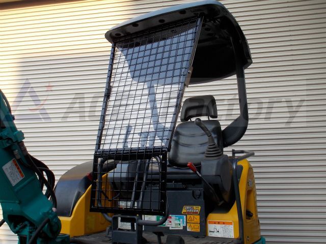 フロントガード,ショベル,ユンボ,バックホー,キャノピ,ゴムクローラー