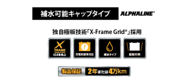バッテリー KBL ALPHALINE 90D26 L/R 【建機用】 新品 バッテリー 補水