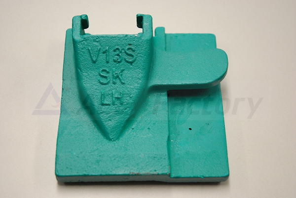 ゴムクローラー,ゴムキャタ,V13S　ツース盤　単品（左）