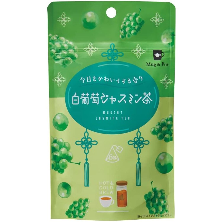 TokyoTeaTrading Mug&Pot 白葡萄ジャスミン茶 2g×6包