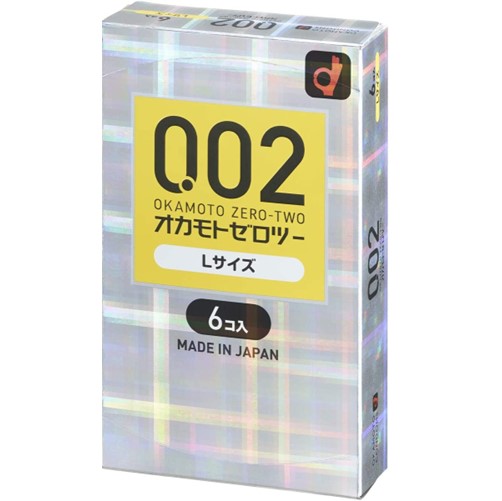オカモト ゼロツー Lサイズ うすさ均一0.02EXLサイズ 6個入