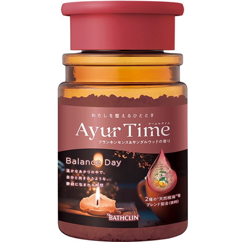 アーユルタイム バランスデイ バスソルト フランキンセンス&サンダルウッドの香り 520g