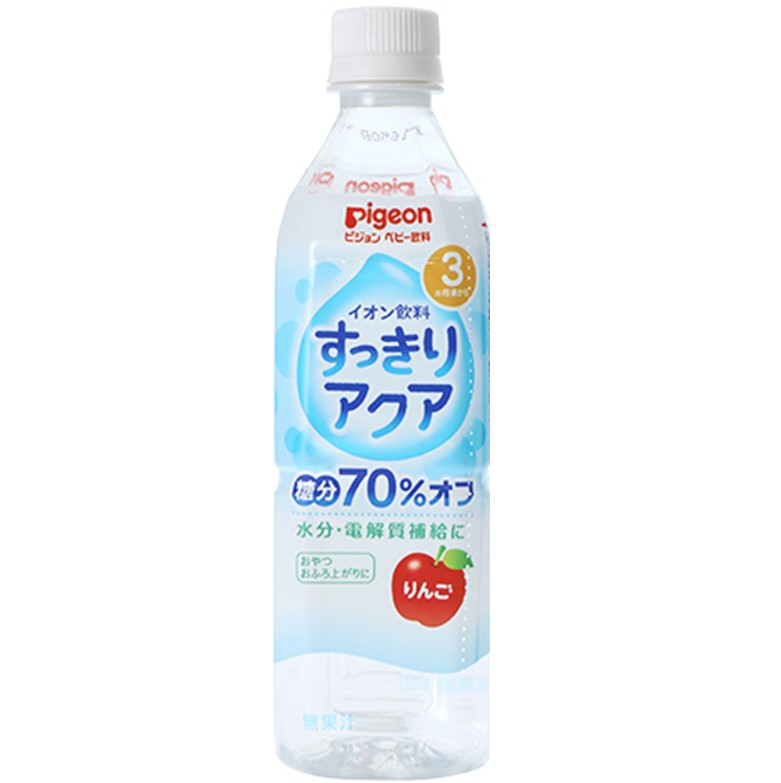 ピジョン ペットボトル飲料 すっきりアクア りんご 500ml
