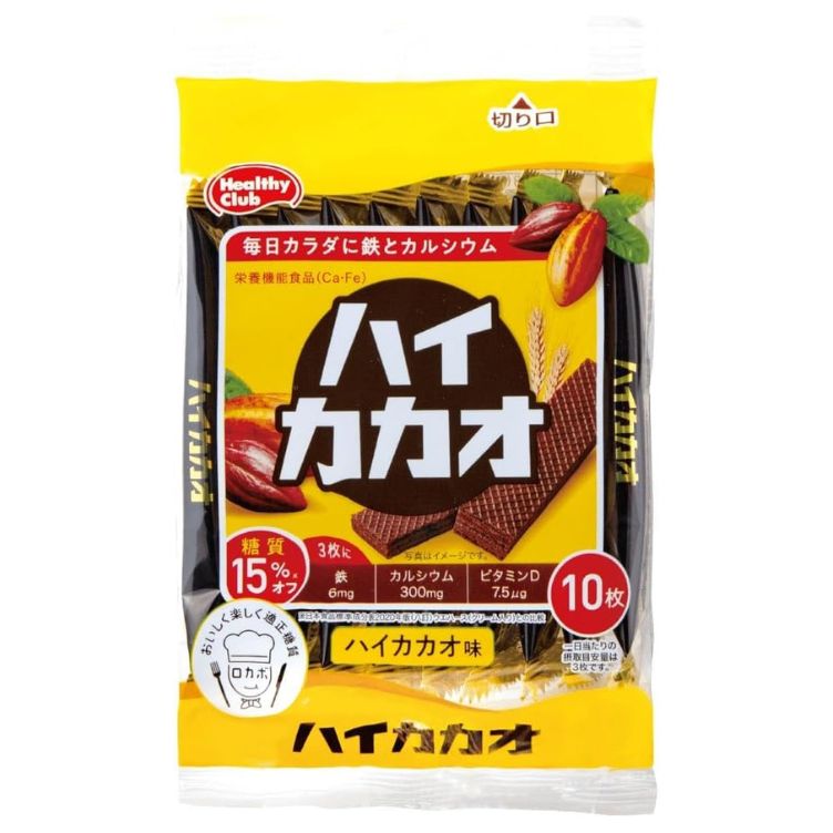ハマダコンフェクト ハイカカオウエハース ハイカカオ味 10枚入