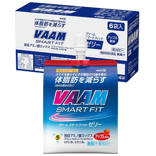 ヴァームスマートフィットゼリー アップル風味 180g×6個