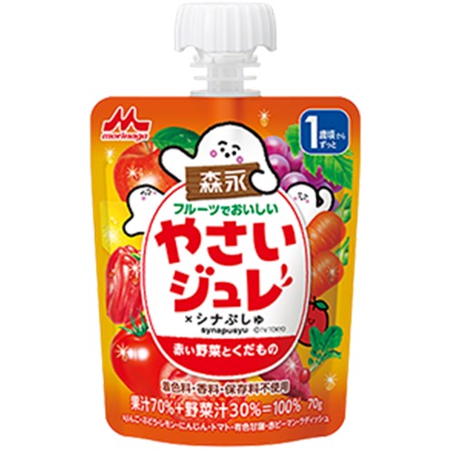 フルーツでおいしいやさいジュレ 赤い野菜とくだもの 70g