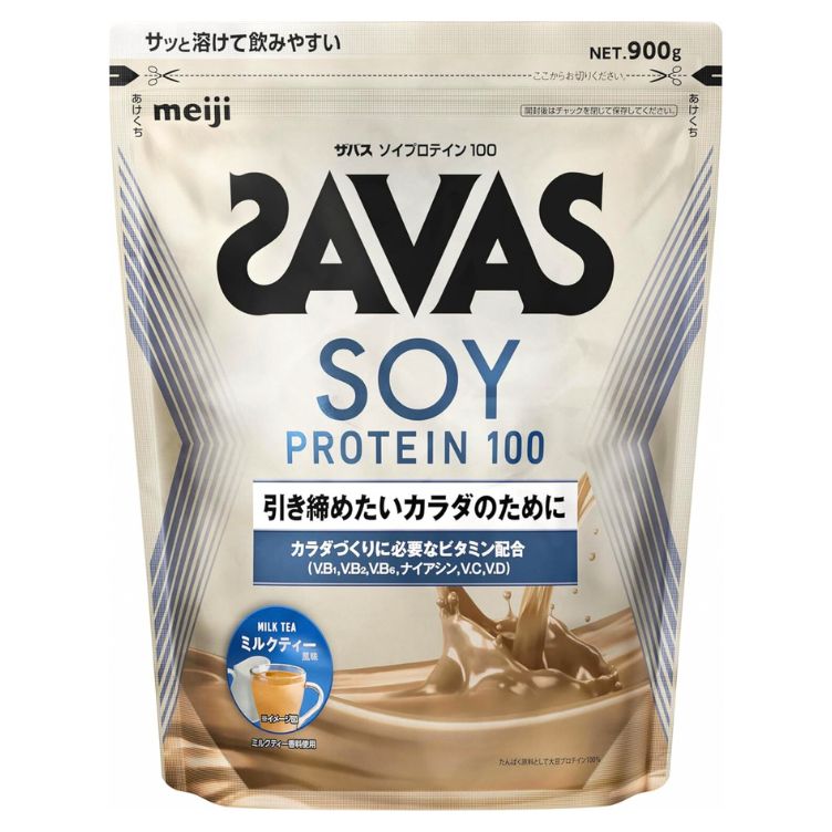 ザバス ソイプロテイン100 ミルクティー風味 900g