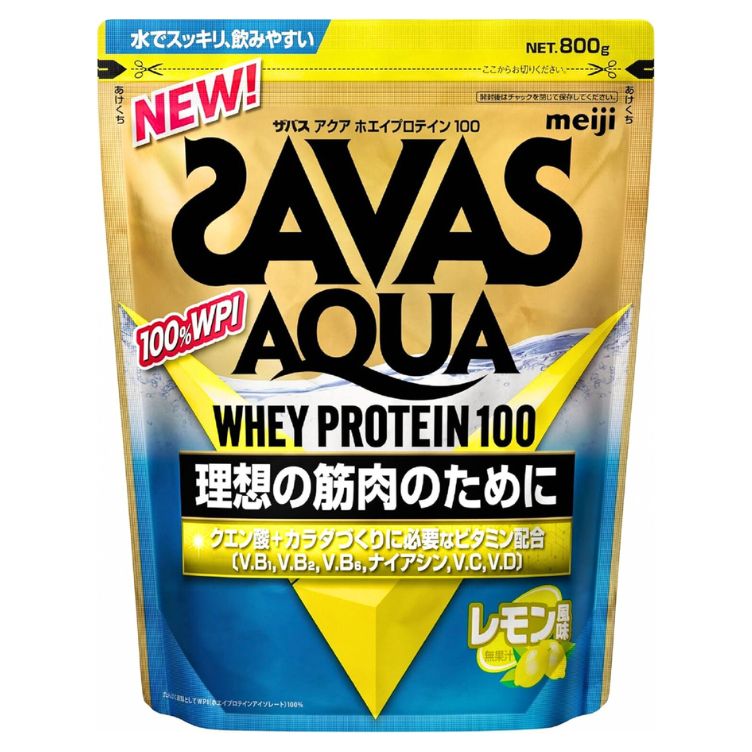 ザバス アクア ホエイプロテイン100 レモン風味 800g