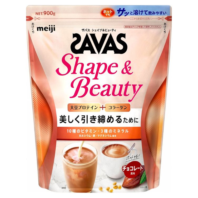ザバス シェイプ&ビューティ チョコレート風味 900g