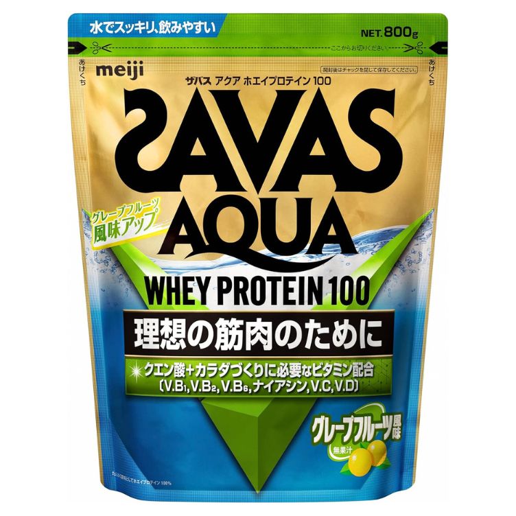ザバス アクア ホエイプロテイン100 グレープフルーツ風味 800g