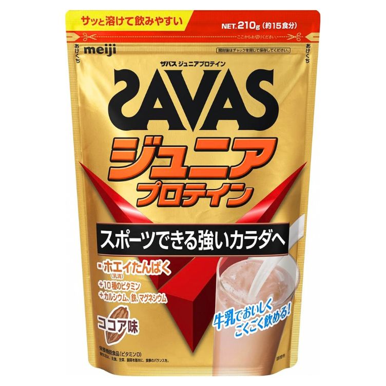 ザバス ジュニアプロテイン ココア味 約15食分 210g
