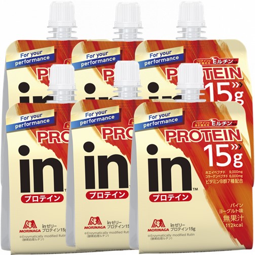 【6個セット】inゼリー プロテイン15g 150g×6個
