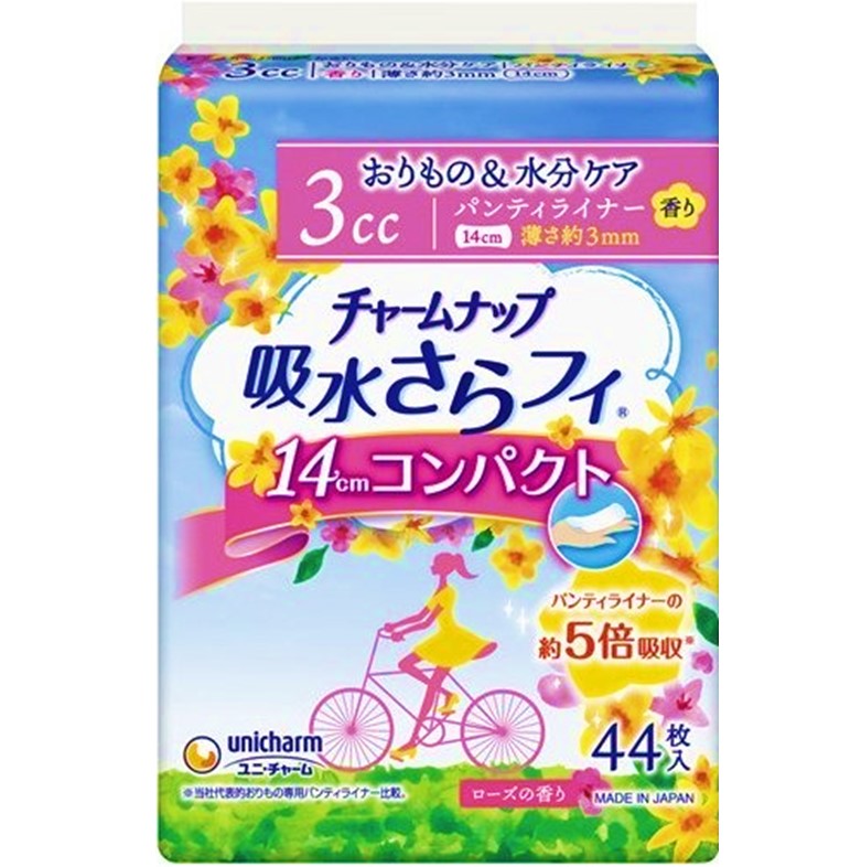 【医薬部外品】チャームナップ 吸水さらフィ コンパクト 3cc ローズの香り 44枚