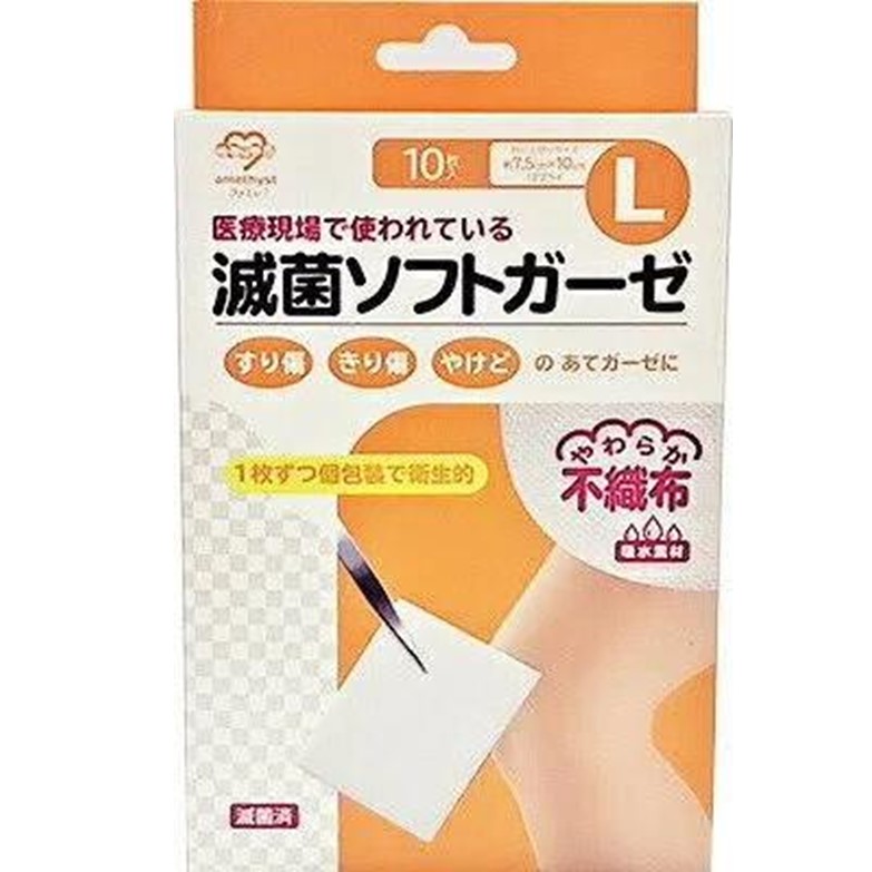 滅菌ソフトガーゼ不織布タイプ L 10枚