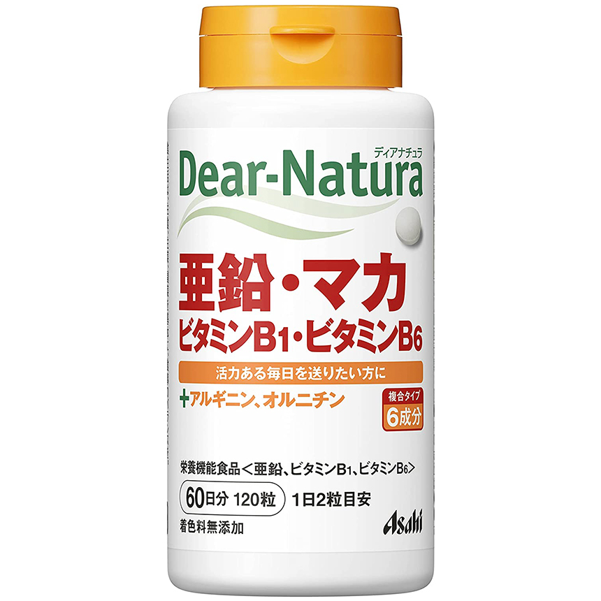 Dear-Natura 亜鉛・マカ・ビタミンB1・ビタミンB6 120粒(60日分)