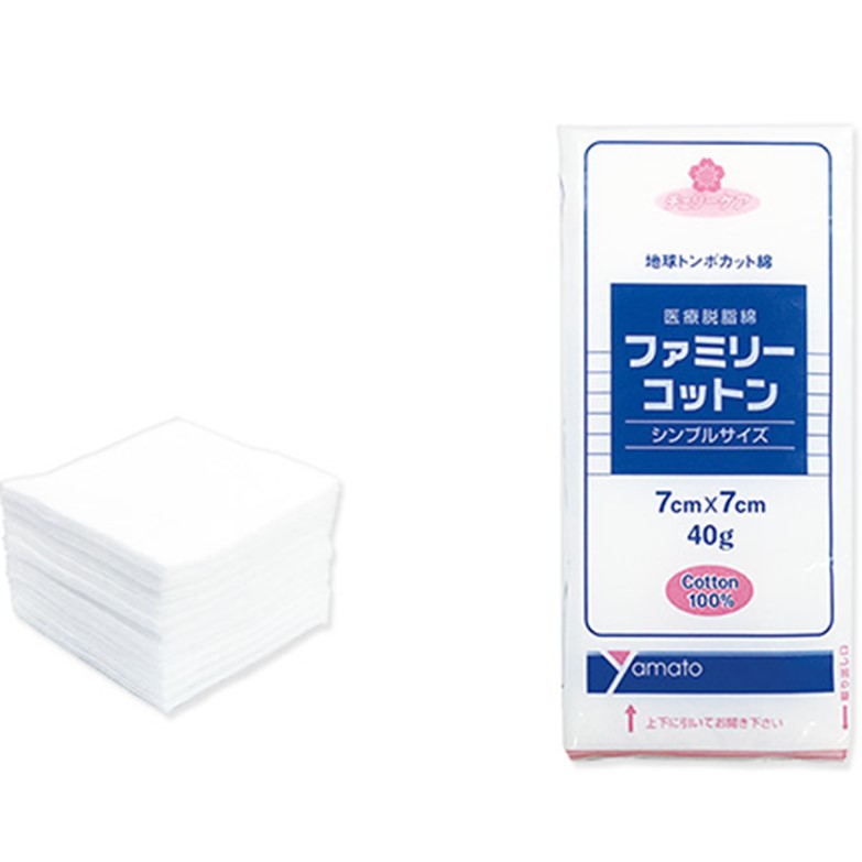 ファミリーコットン 7cm×7cm 40g