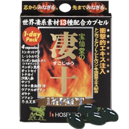 宝仙堂の凄十 IMPACT 1-DAYパック 4粒