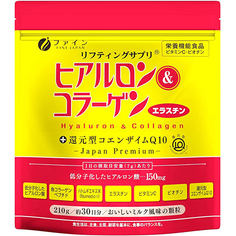 ヒアルロン＆コラーゲン＋還元型コエンザイムQ10(袋) 210g