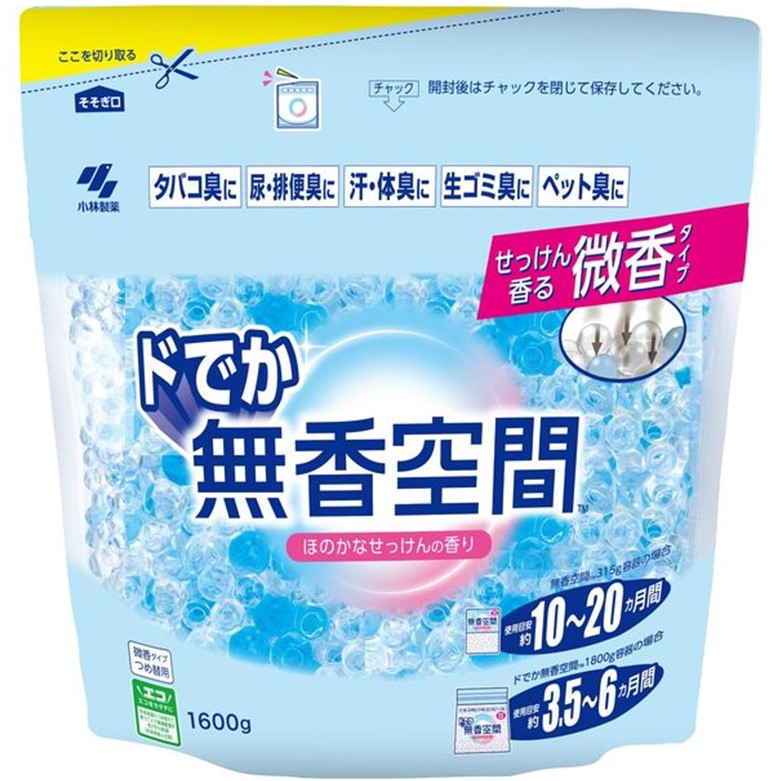 ドでか無香空間つめ替用ほのかなせっけん 1600g
