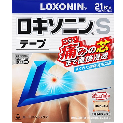 【第2類医薬品】ロキソニンSテープ 21枚　　SM税制対象