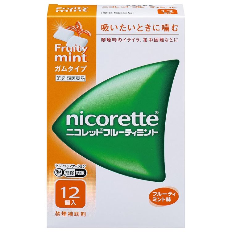 【指定第2類医薬品】ニコレット フルーティミント 12個入　　SM税制対象