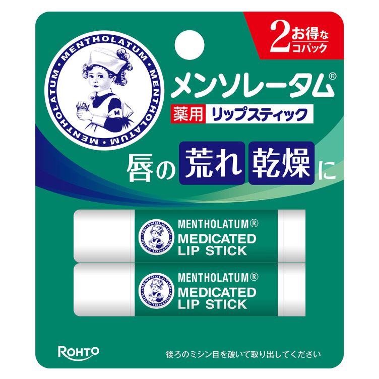 【医薬部外品】メンソレータム 薬用リップスティック 4g×2本