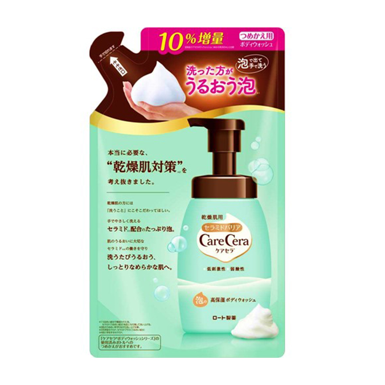 ケアセラ 泡の高保湿ボディウォッシュ つめかえ用 385ml