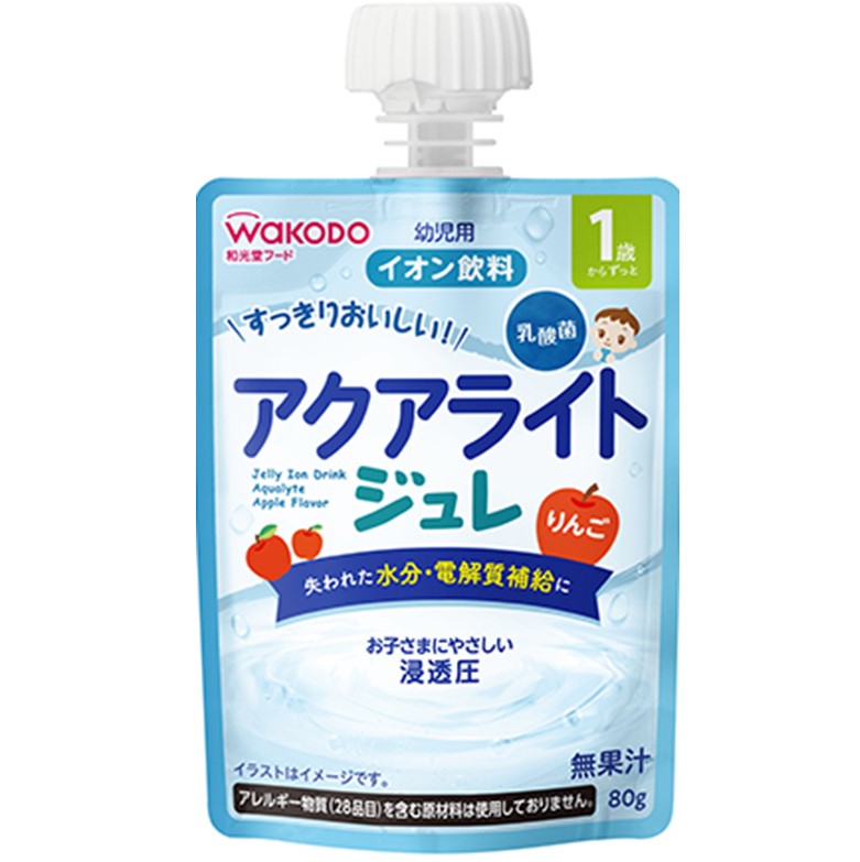 和光堂 1歳からのMYジュレドリンク アクアライト りんご 80g