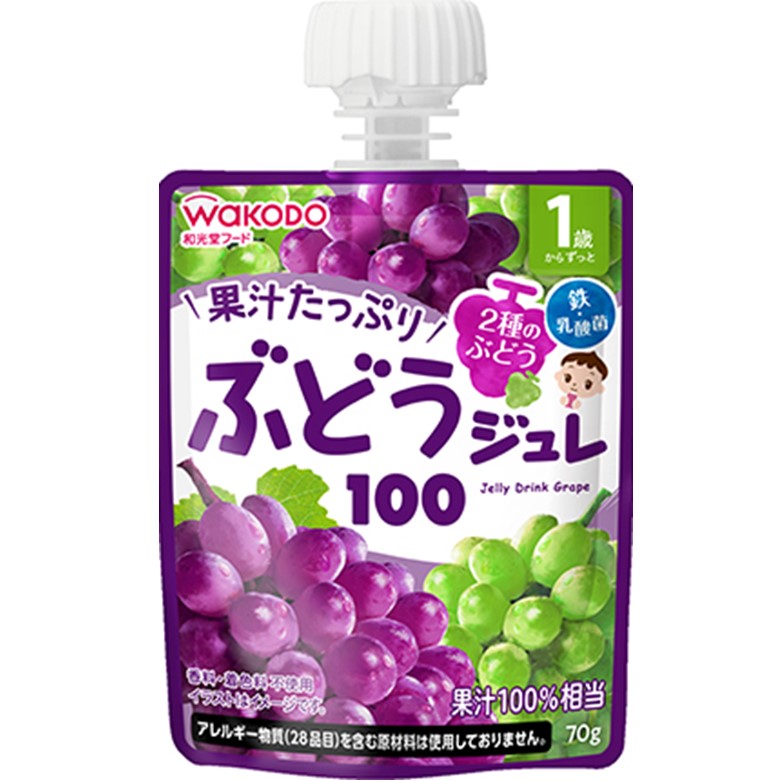 和光堂 1歳からのMYジュレドリンク ぶどう100 70g