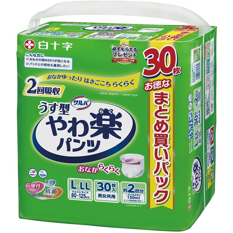 サルバやわ楽パンツＬ－ＬＬ 30枚