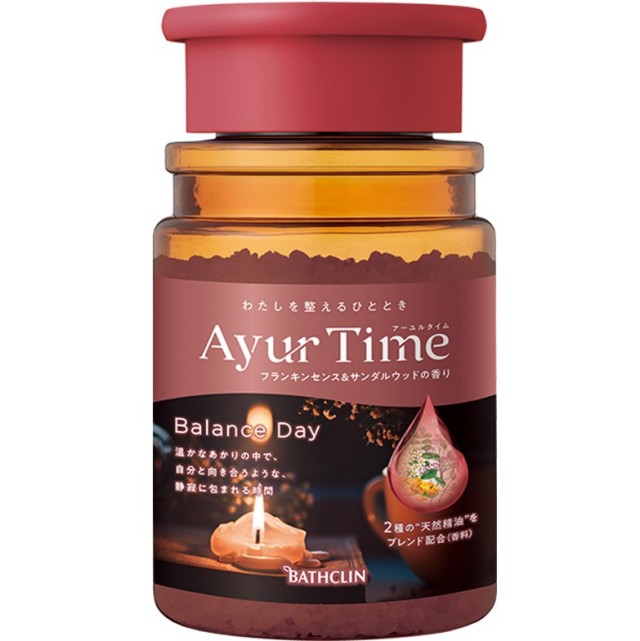 アーユルタイム バランスデイ バスソルト フランキンセンス&サンダルウッドの香り 520g