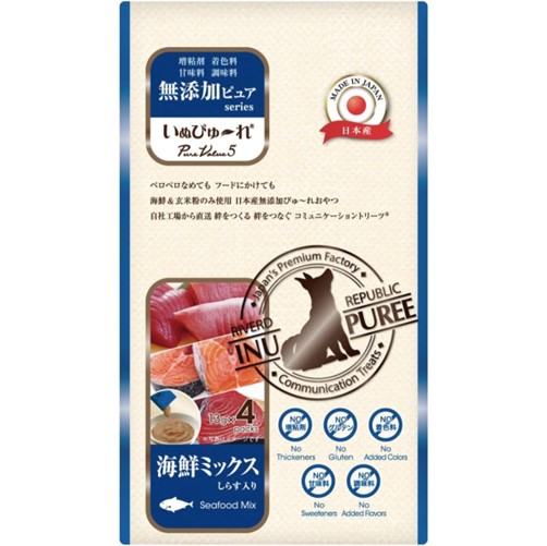 いぬぴゅ～れ 無添加ピュア PureValue5 海鮮ミックス 13g×4本