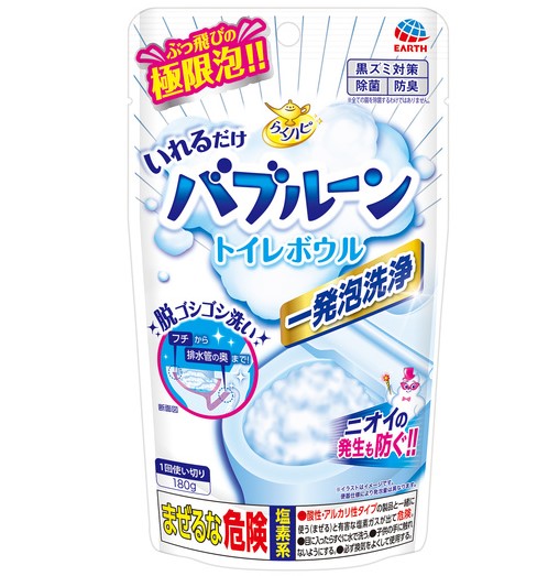 らくハピ いれるだけバブルーン トイレボウル 180g