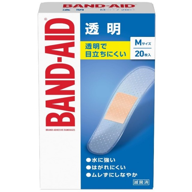 ジョンソン・エンド・ジョンソン バンドエイド透明Mサイズ 20枚