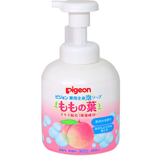 【医薬部外品】ピジョン 薬用全身泡ソープ（ももの葉）  450ml