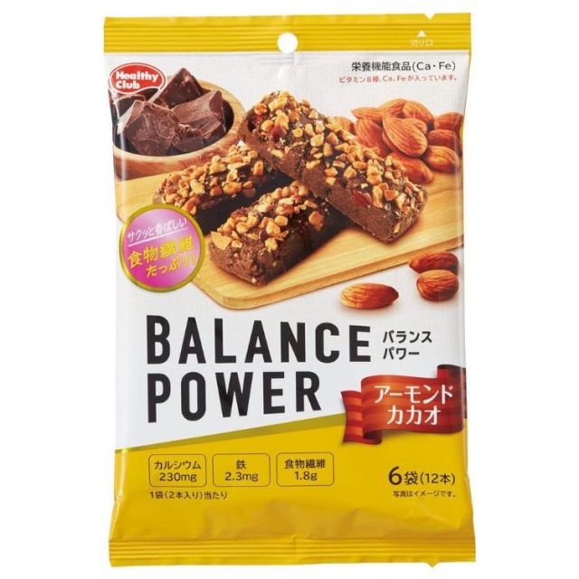 ハマダコンフェクト バランスパワー アーモンドカカオ 6袋(12本入)　　F16