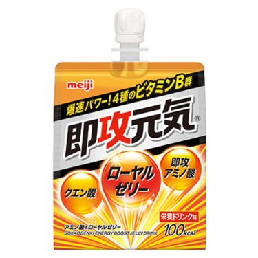 即攻元気ゼリー アミノ酸＆ローヤルゼリー 栄養ドリンク味 180g　F05