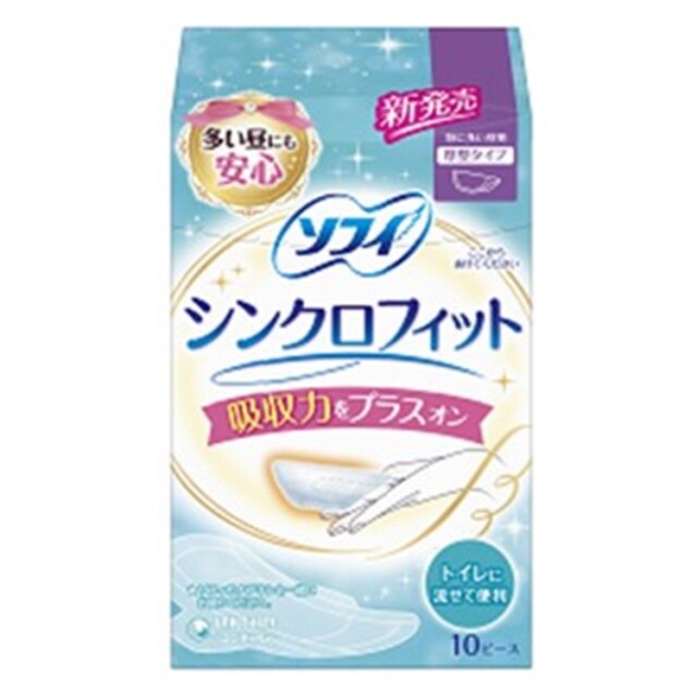 【医薬部外品】ソフィ シンクロフィット特に多い昼用 10ピース
