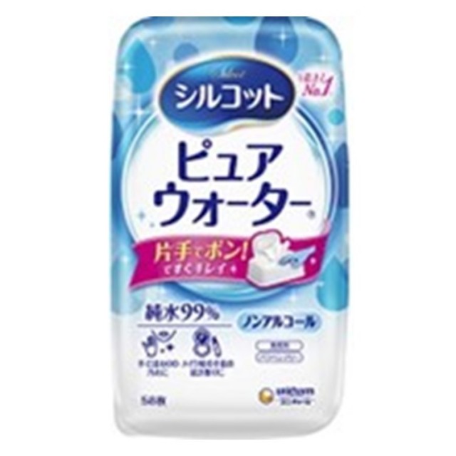 シルコット ピュアウォーターウェットティッシュ 本体 58枚