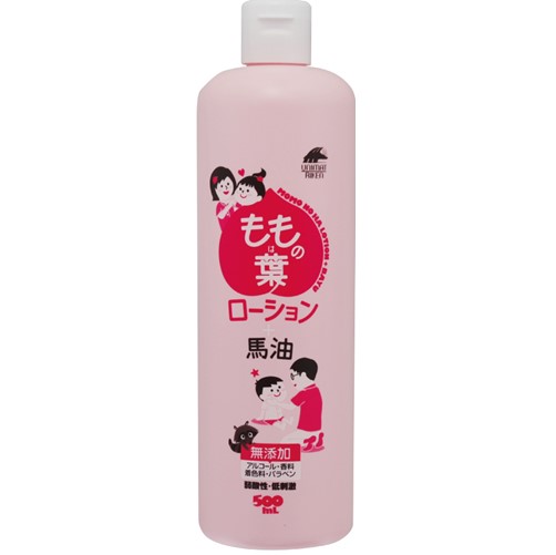 ももの葉ローション＋馬油 500ml