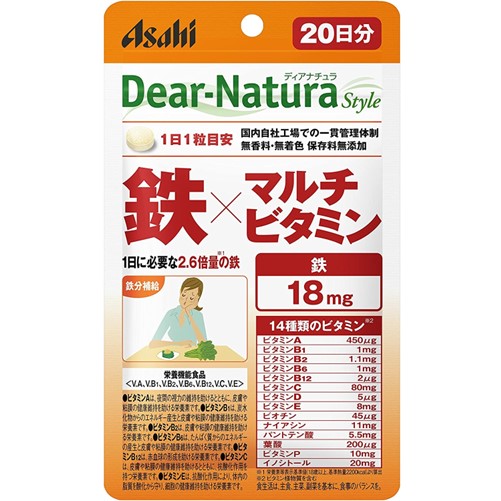 Dear-Natura Style 鉄×マルチビタミン [パウチタイプ] 20粒(20日分)