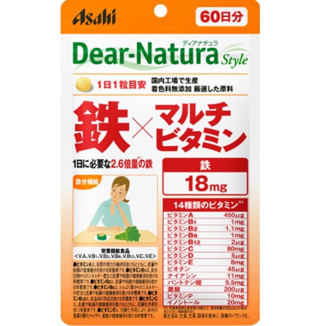 Dear-Natura Style 鉄×マルチビタミン [パウチタイプ] 60粒(60日分)