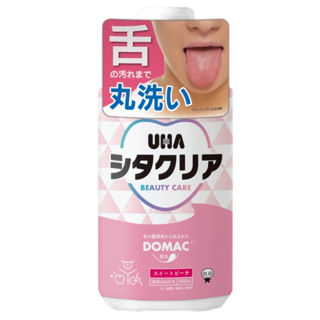 UHA シタクリア 液体はみがき スイートピーチ 500mL