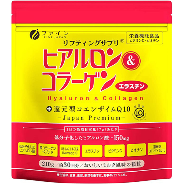 ヒアルロン＆コラーゲン＋還元型コエンザイムQ10(袋) 210g