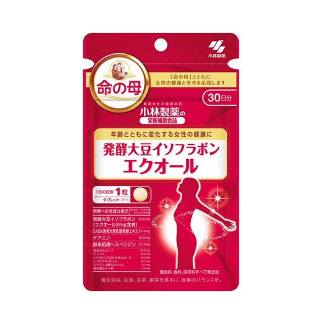 小林製薬 発酵大豆イソフラボン エクオール 30粒　　F20