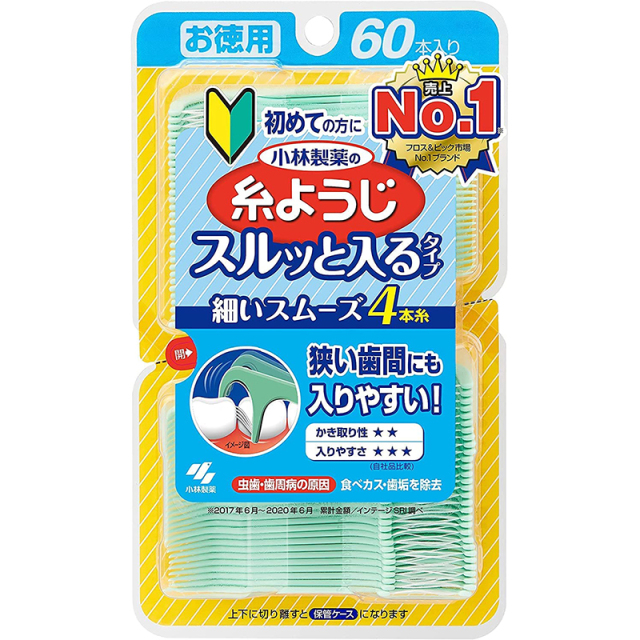 糸ようじ スルッと入るタイプ 60本