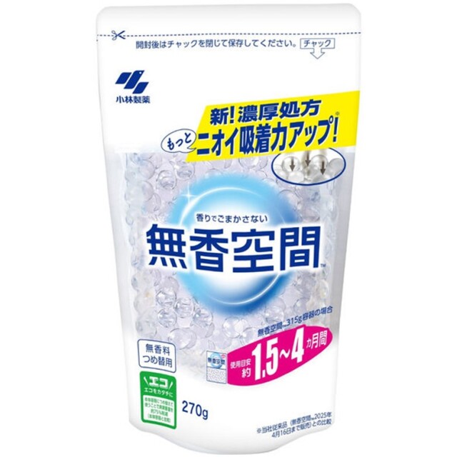 無香空間つめ替用無香料 270g