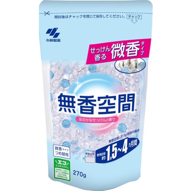 無香空間つめ替用ほのかなせっけん 270g