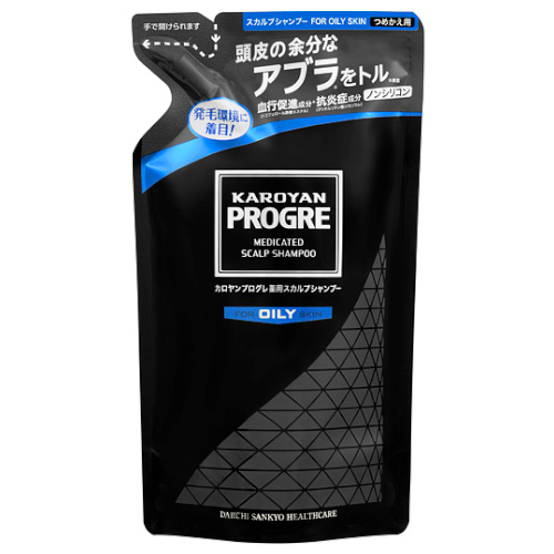 【医薬部外品】カロヤンプログレ薬用スカルプシャンプーOILY 詰め替え用 240ml
