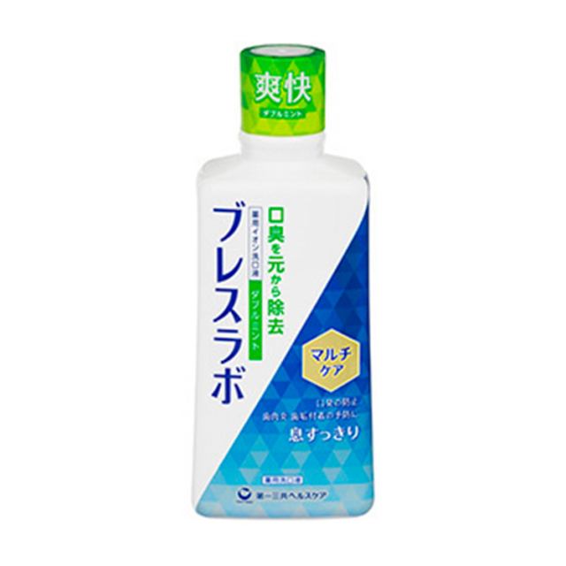 【医薬部外品】ブレスラボマウスウォッシュマルチケア ダブルミント 450ml